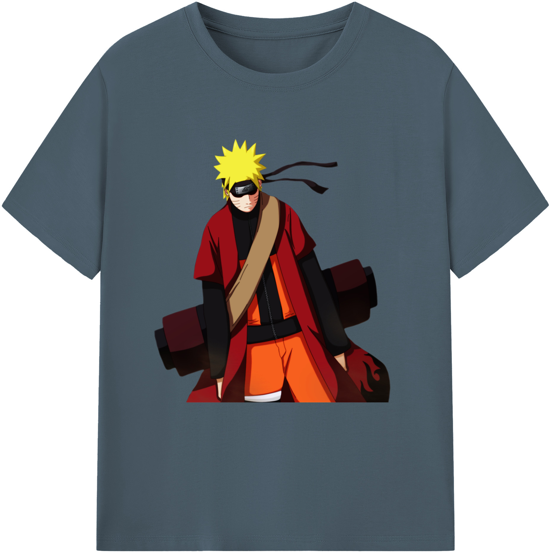 （画像用） NARUTO -ナルト- うずまき ナルト Uzumaki Naruto 綿100％半袖Tシャツ（フロントプリント）